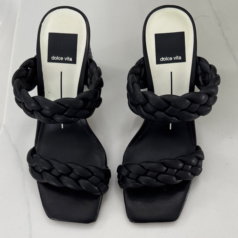 Dolce Vita Women's Black Braided Sandals